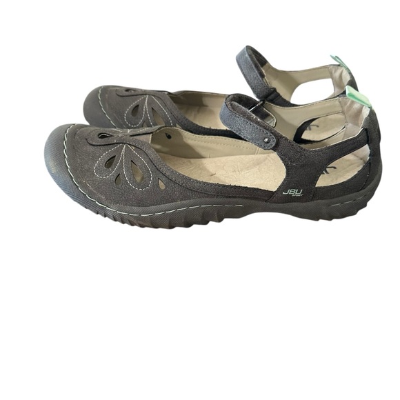 JBU Charcoal Cut-Out Mary Jane Flats - Picture 2 of 5